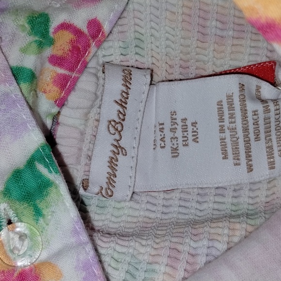 Tommy Bahama Girls Flower Sundress w/Headband - PNK/PUR/WH (Sz 4T) - New w/Tags! - Picture 9 of 10